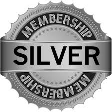 Silver membership badge